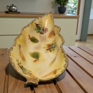 Italy Hand Painted for Neiman Marcus Fruit Centerpiece Bowl